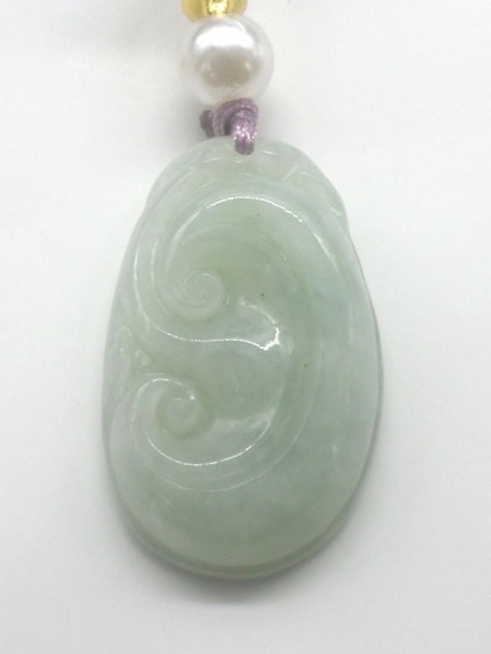 Ruyi Jadeite Jade Phone Charm